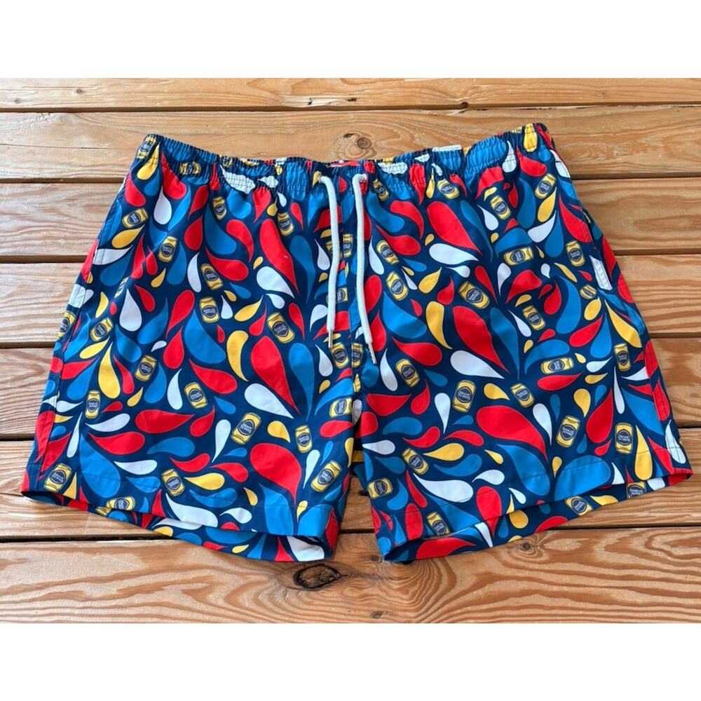 Shinesty Men’s Swim trunks Size L Blue CC